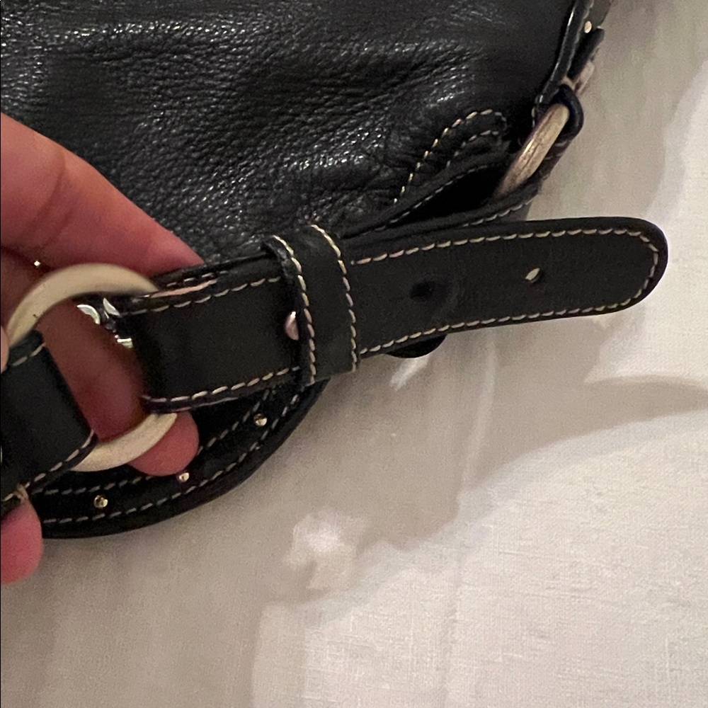 Hayden-Harnett Black Leather Shoulder Bag - Picture 8 of 11